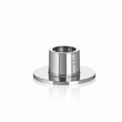 Ester & Erik Ljusstake Liten Blank Silver