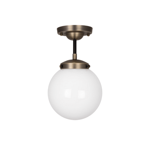 Globen Lighting Plafond Alley IP44 Antikmässing/Vit