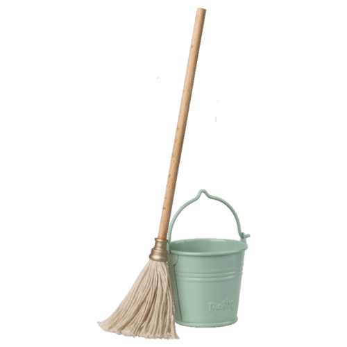 Maileg Miniature Bucket and Mop