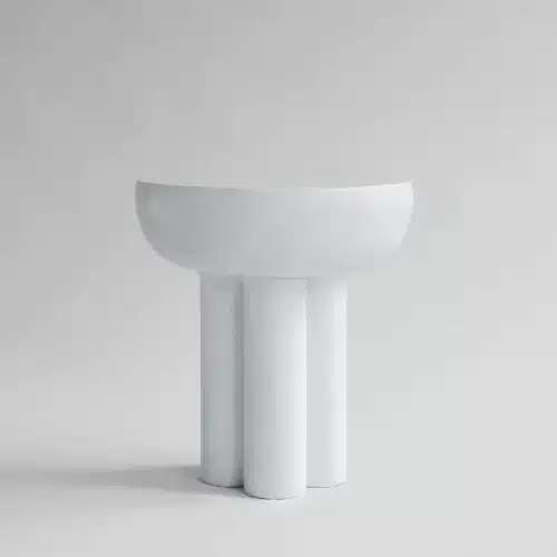 101 Copenhagen Crown sidobord tall Ø45 cm - Bone White