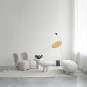101 Copenhagen Crown sidobord tall Ø45 cm - Bone White - Bild 4