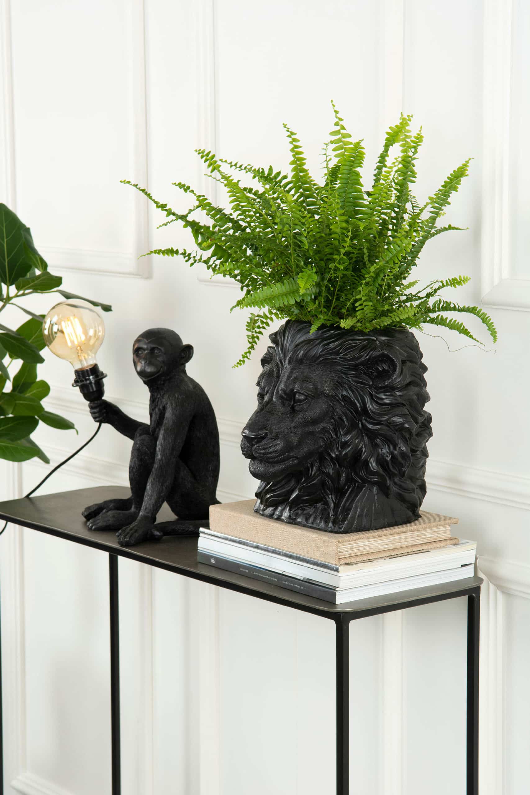Lampa Apa Svart/Brun Poly - Bild 2