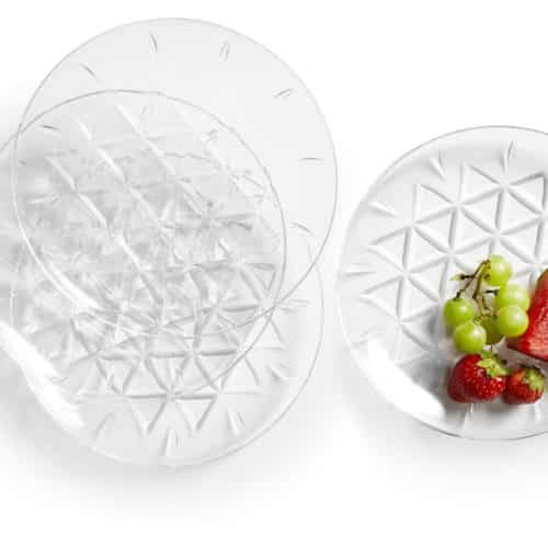 Sagaform Picknick Tallrik 4-pack transparent