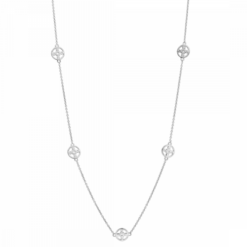 Hilke Halsband Anima Gemella 2, Silver