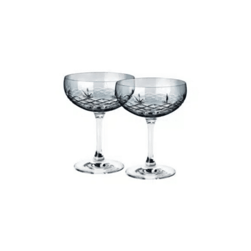 Frederik Bagger Kristallglas Crispy Gatsby Sapphire/blå 2-pack