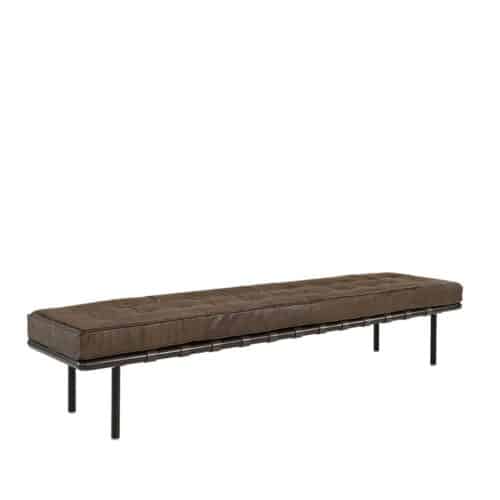Artwood Princetown bänk i läder 163cm
