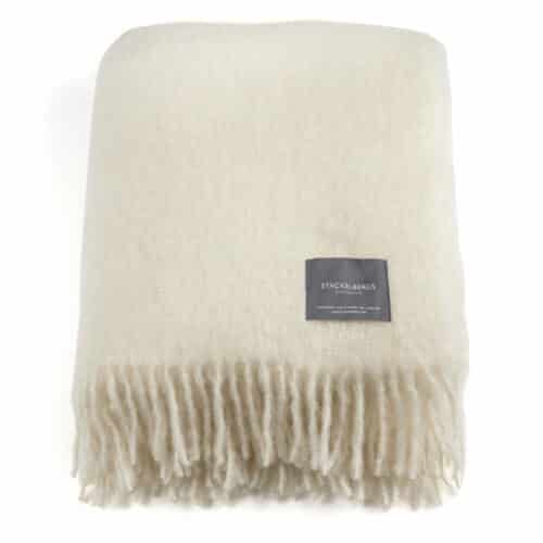 Stackelbergs Pläd Mohair Bright White