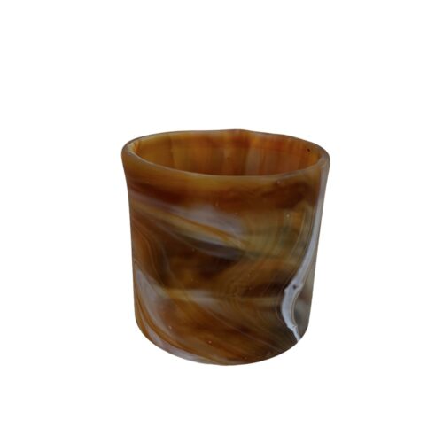 Ljuslykta Alabaster 8x8cm