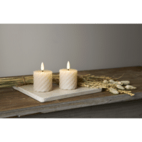LED Blockljus 2-pack Flamme Swirl - Bild 2