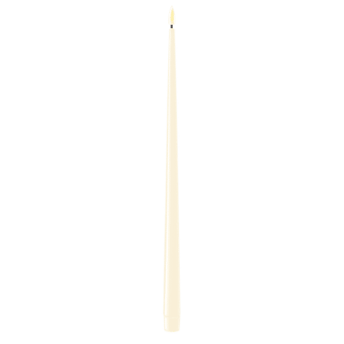 Deluxe Homeart Cream LED-ljus med lack, 2 st (38 cm)