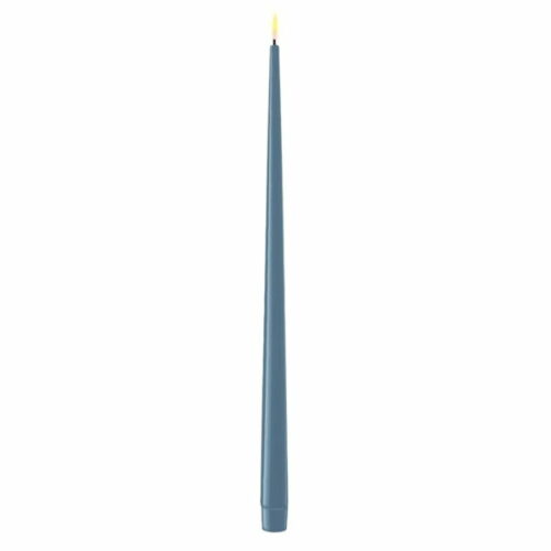 Isblå LED-ljus med lack, 2 st (38 cm)
