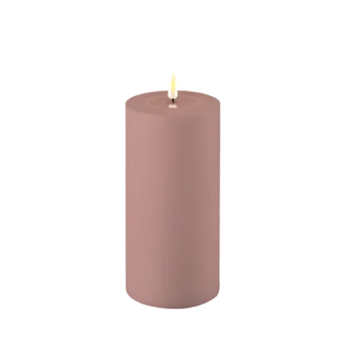 Utomhus LED Blockljus Rosa Ø 10 x 20 cm