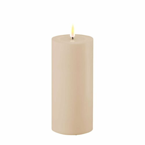 Utomhus Blockljus LED Sand Ø 7,5x 15 cm