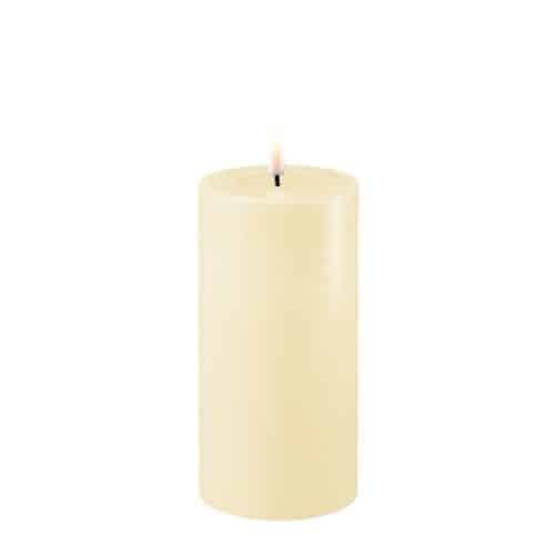 Blockljus LED Creme Ø 7,5 x 12,5 cm