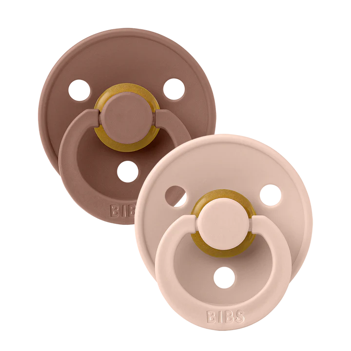 BIBS – Latexnapp 2-Pack Anatomisk Woodchuck/Blush