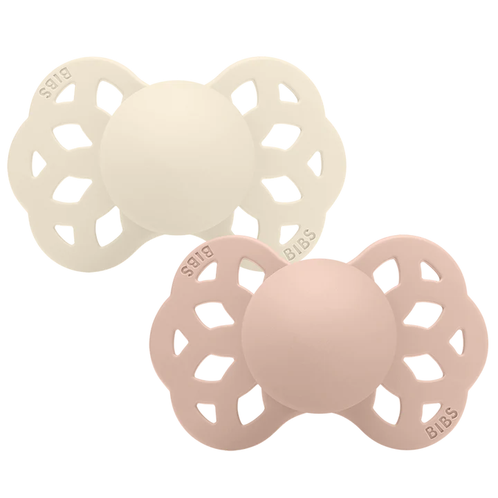 Bibs - Silikonnapp Infinity 2-Pack Ivory/Blush