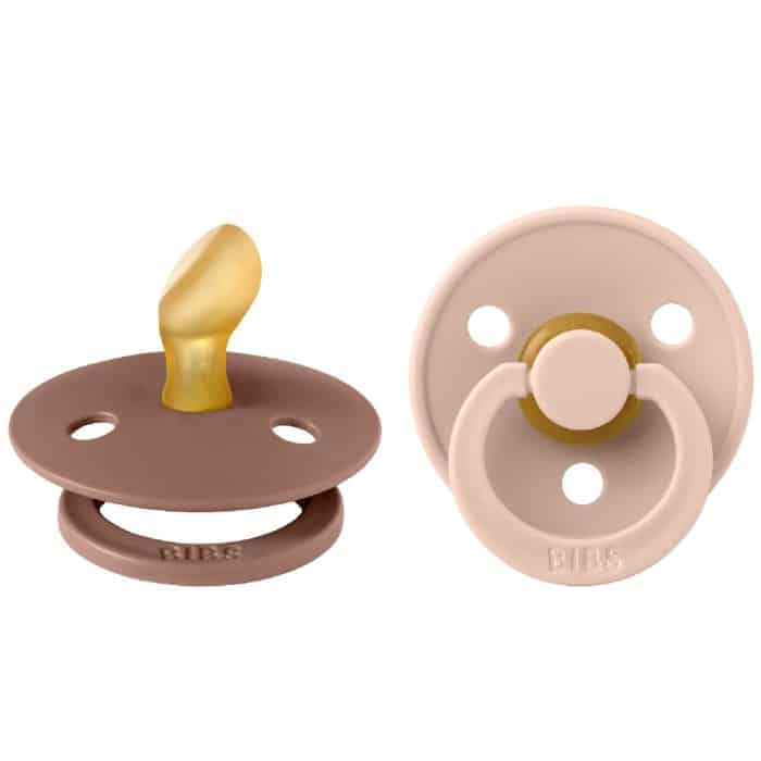 BIBS – Latexnapp 2-Pack Anatomisk Woodchuck/Blush - Bild 2