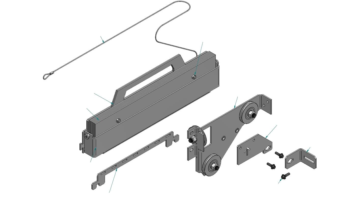 Contura reservdel till i40/i41 servicekit motvikt I40H/Q34ALR - Bild 2