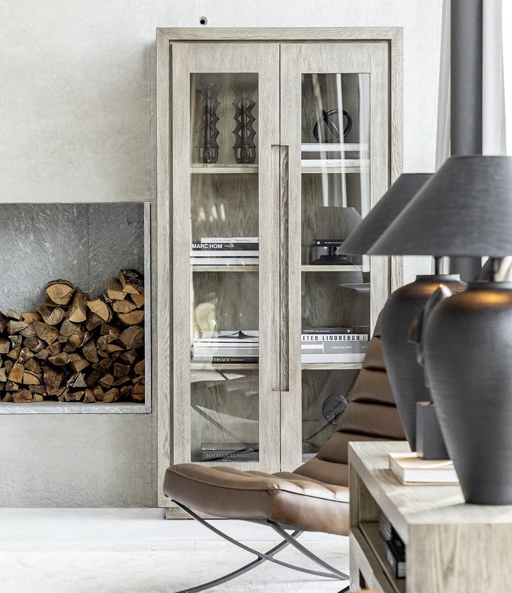 Artwood Vitrinskåp Hunter Antique Grey - Bild 6