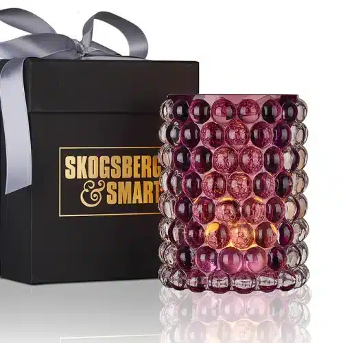 Skogsberg & Smart Ljuslykta Hurricane Boule Heather Large