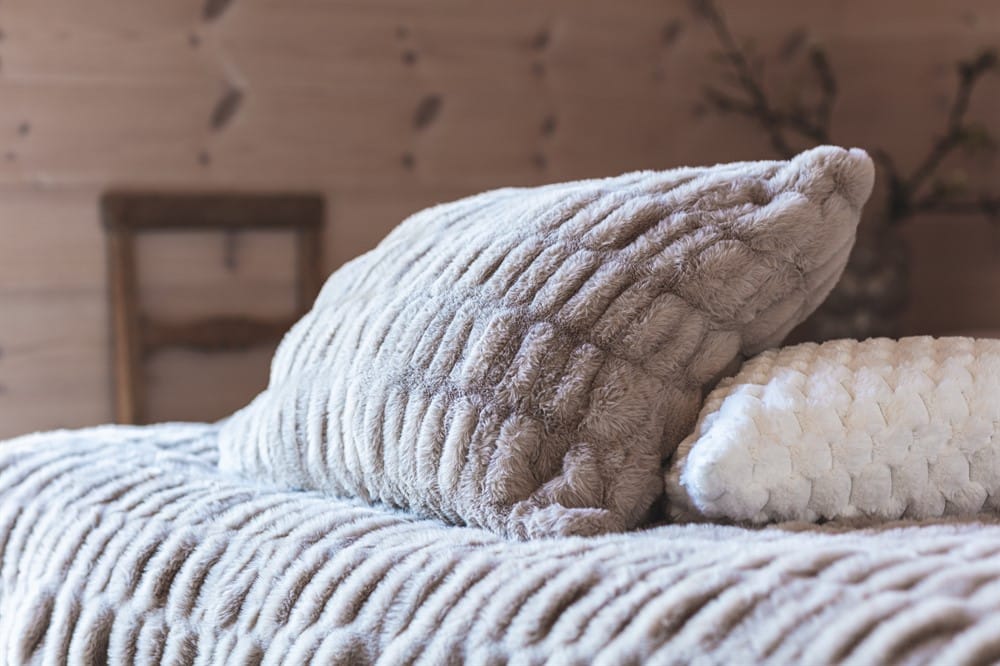 Mogihome Kuddfodral Fluffy Beige 50x50cm - Bild 2