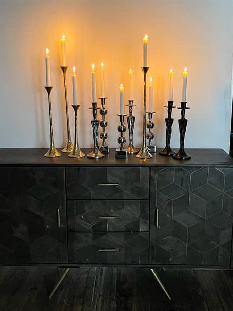 Ljusstake kvinna silver - Bild 3