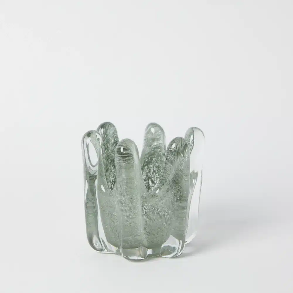 Olsson & Jensen Ljuslykta Helix mossgrön 14 cm