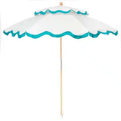Monchiqe Parasoll Emma Wavy white/turquoise