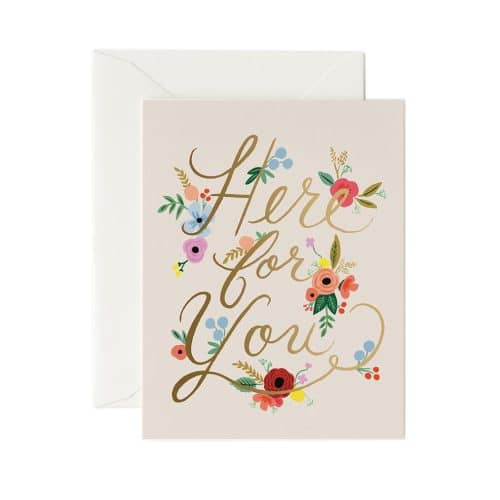 Parlebo Floral Here For You Kort