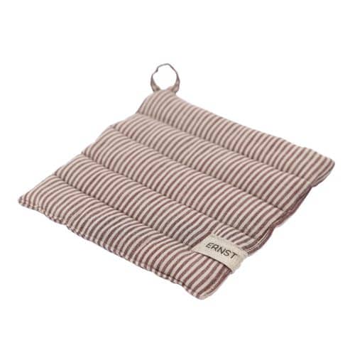 ERNST Grytlapp Randig Röd/Beige