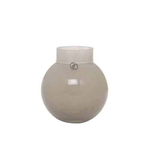 ERNST Glasvas Rund Beige D13 H14