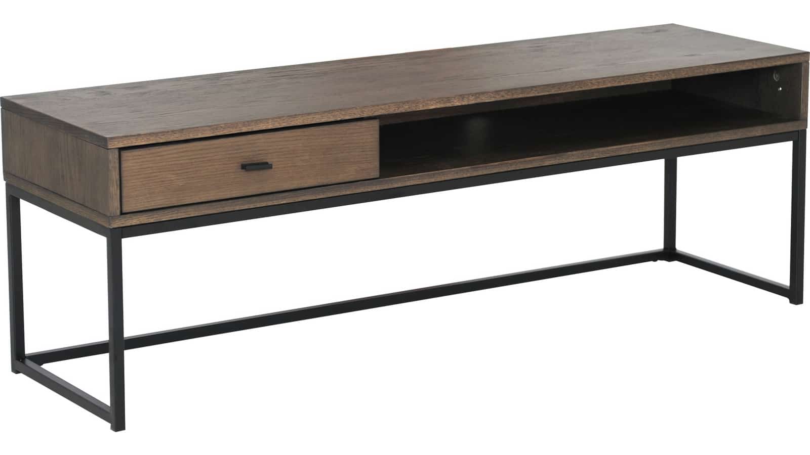 NFG REGAL TV- bänk, brunlackad ekfaner 120cm - Bild 2