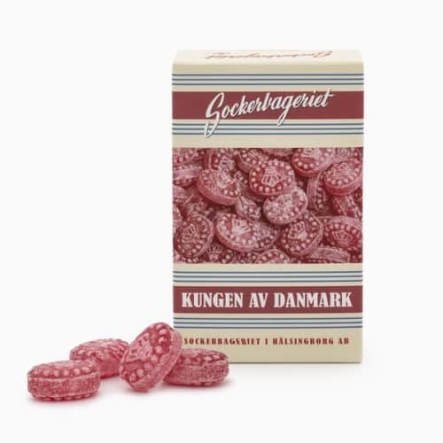 Kungen av Danmark bröstkaramell – hård karamell med klassisk anissmak