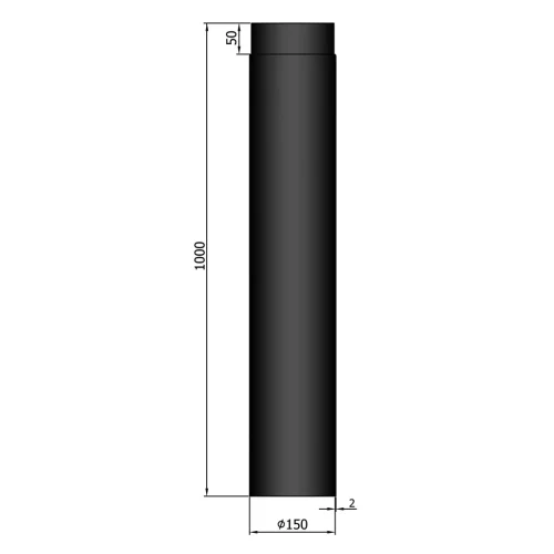 Termatech Rökrör L:1000mm