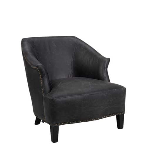Artwood Cholet Skinnfåtölj Vintage Black