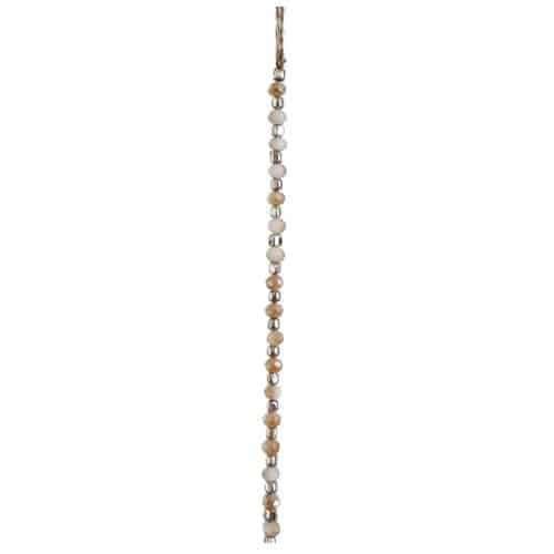 Shishi Pärlgirlang vit-beige-silver 1,8m