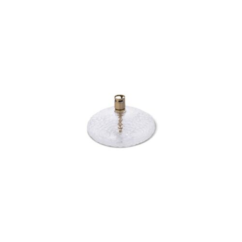 Peri Living Oljelampa Hamrat Glas Rund Platt Mässing Small  Ø 10x5cm