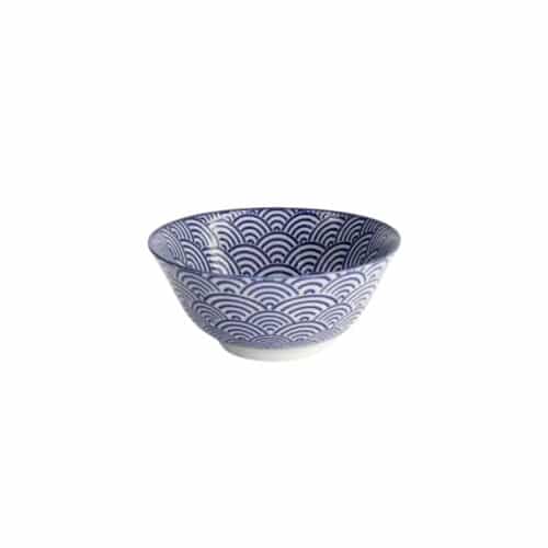 Tokyo Design studio Skål. Nippon Blue Tayo 15.2x6.7cm 500ml Wave