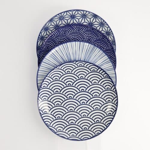 Tokyo Design studio Nippon Blå tallrik 25.7x3cm 4st