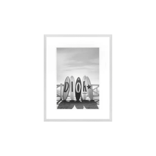 Tavla Dior Surfboards med vit ram 75 x 95 cm