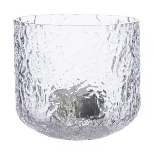 Ernst Ljuslykta mönstrat glas d10 h9 cm