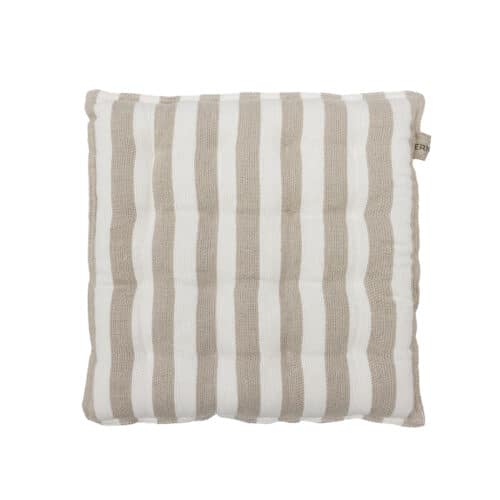 ERNST Sittdyna 40x40 vit/beige rand