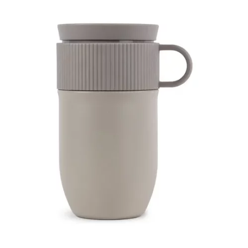 Ted bilmugg Grå/Beige