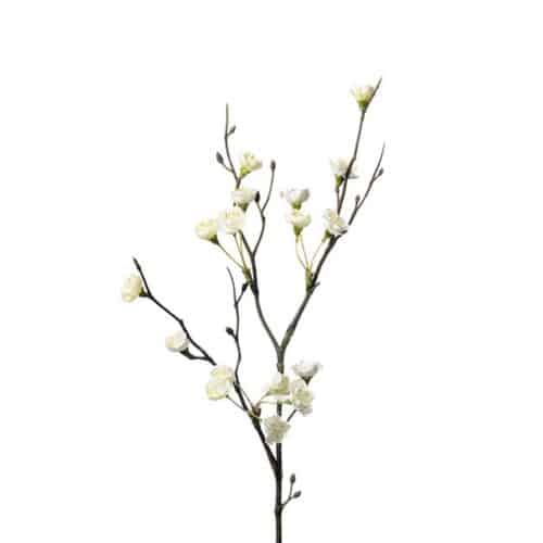 Blomkvist 50 cm Vit – Naturtrogen konstkvist