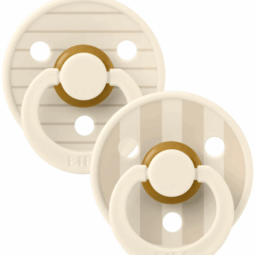 Bibs Nappar 2-pack STUDIO Colour Pin - Ivory Vanilla Mix - Bibs, 2