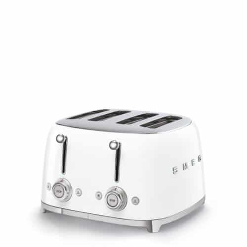 Smeg Brödrost 4 Skivor – Vit Högblank 50’s Style