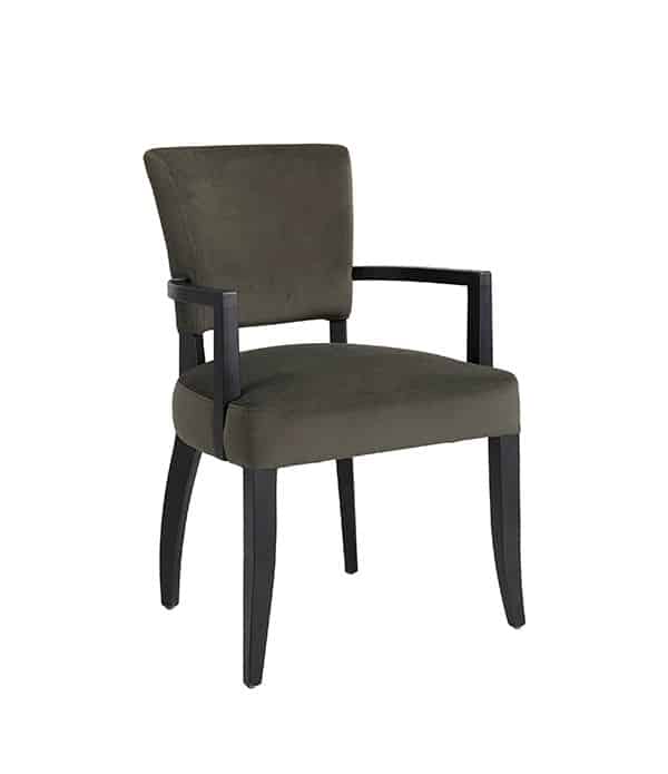 Artwood MAGGIE Velvet Dark Brown - karmstol i sammet - Bild 2