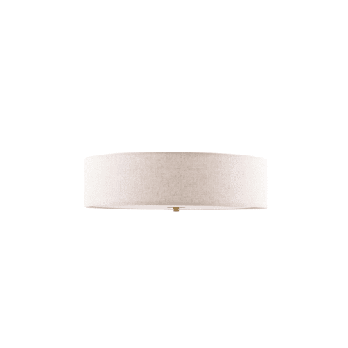 Plafond Noah 50 – Beige Linne med mässingsdetalj