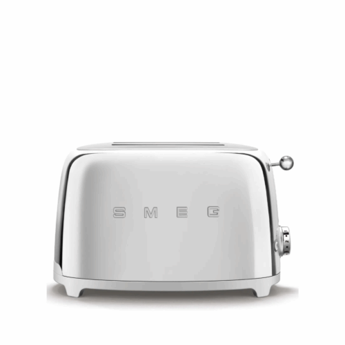 Smeg Brödrost 2-skivor | Högblankt stål 50’s Style
