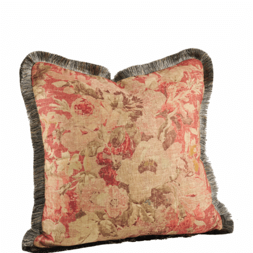 Artwood Kuddfodral Rosewood flower med frans - 60x60